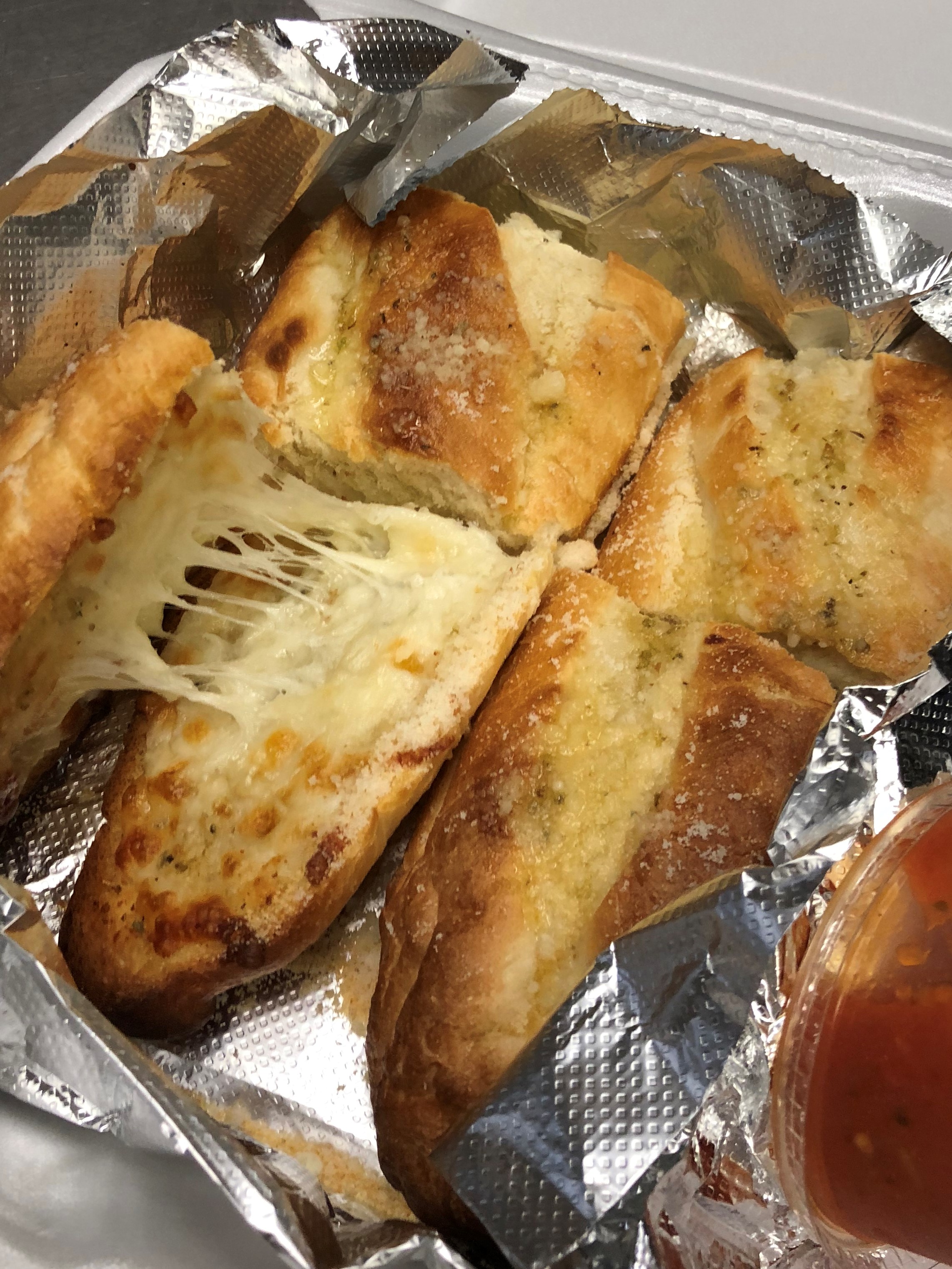 Order Garlic Bread with Cheese food online from Gusto Pizza store, Delmar on bringmethat.com