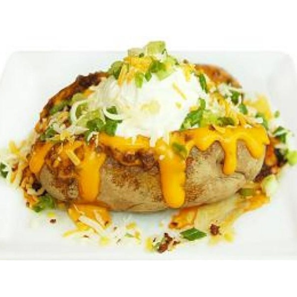 Order 27. Chili Beef and Cheese Potato food online from Salad Farm - Sherman Oaks store, Sherman Oaks on bringmethat.com