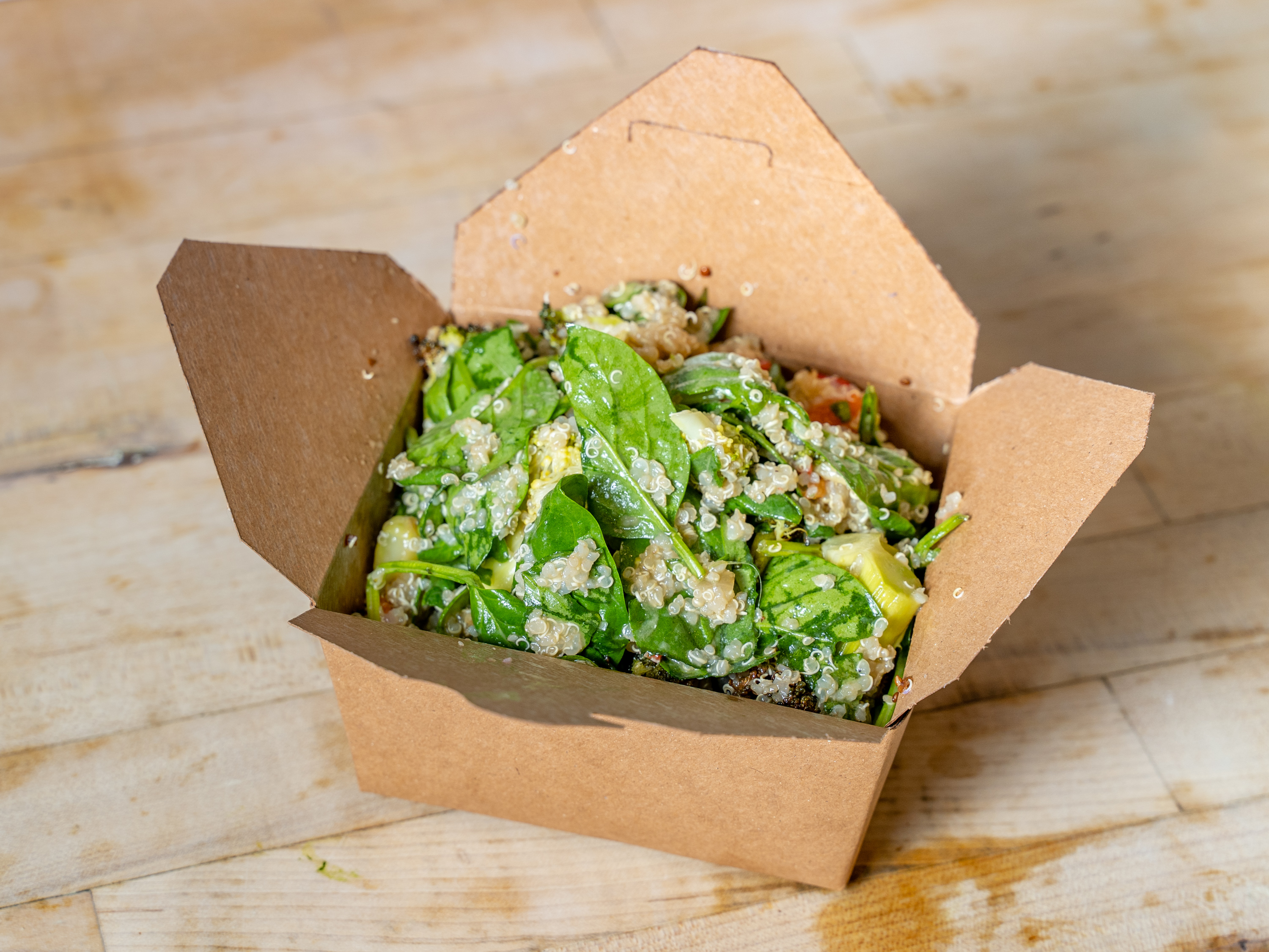 Order Roasted Broccoli W Spinach, Quinoa  food online from Ready To Eat store, New York on bringmethat.com