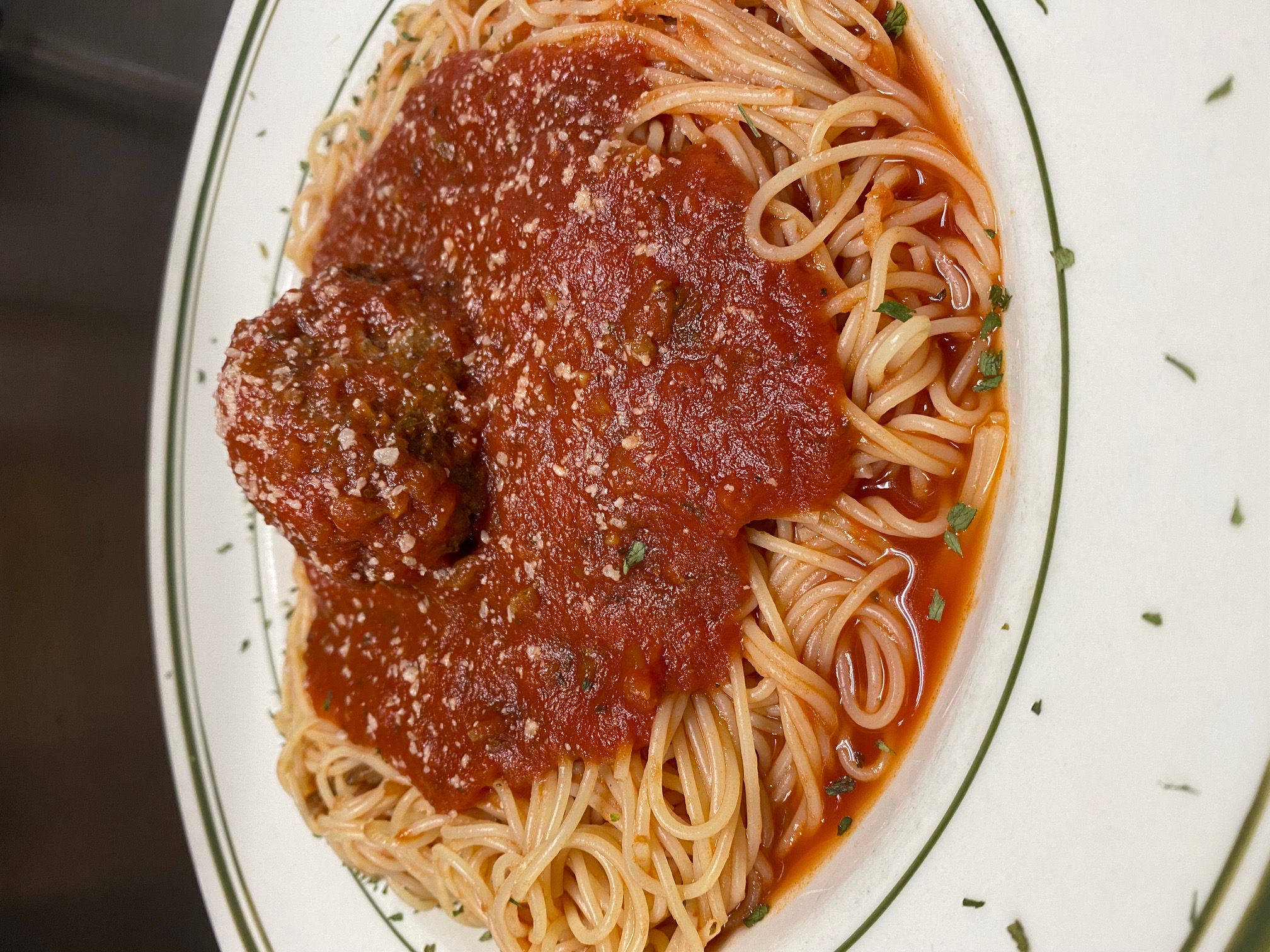 Order Spaghetti food online from Beggar Pizza store, Merrionette Park on bringmethat.com