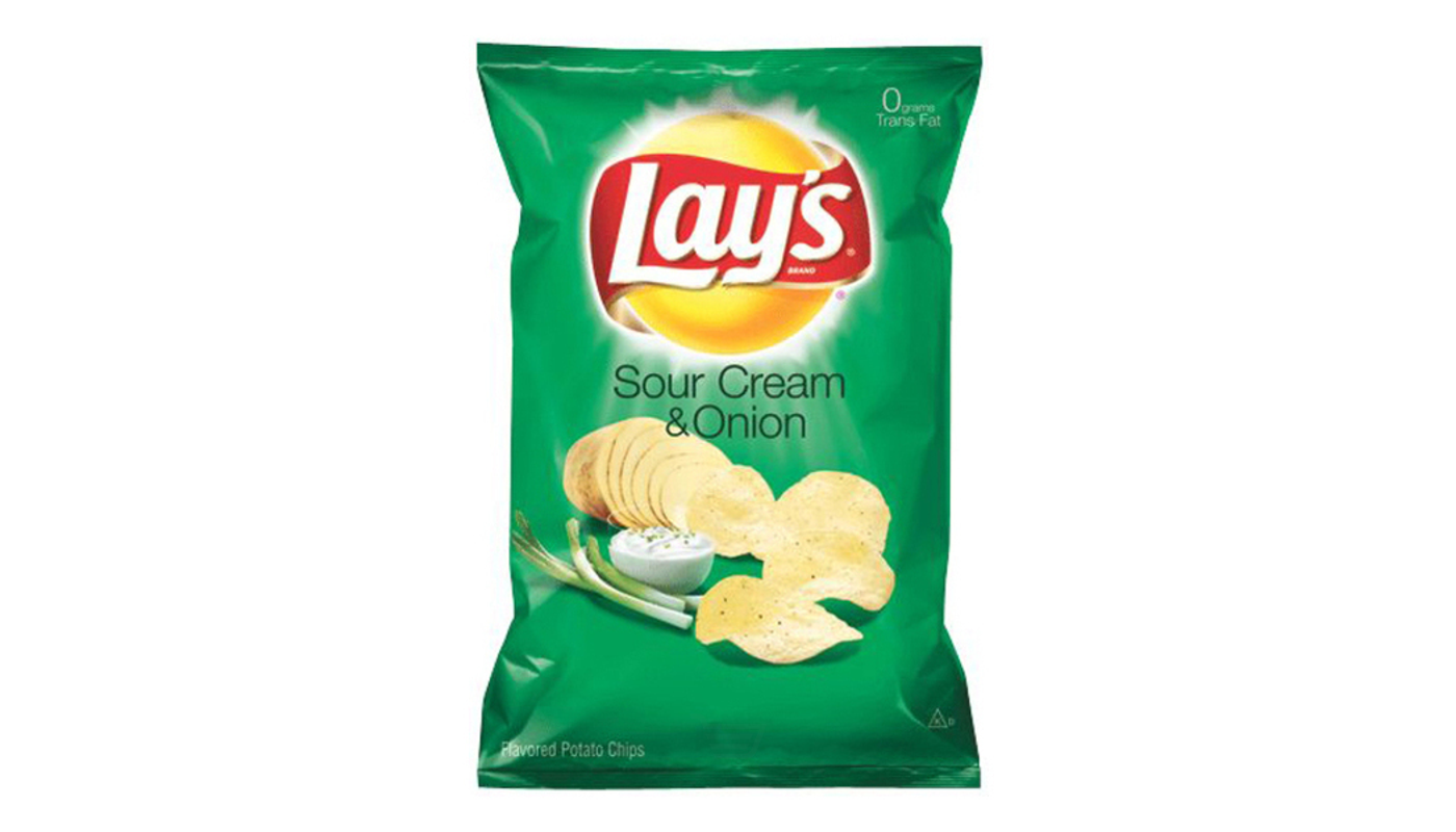 Order Lay's Potato Chips Sour Cream & Onion 7.75 oz Bag food online from Golden Rule Liquor store, West Hollywood on bringmethat.com