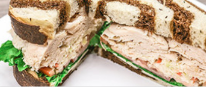 Order White Chunk Tuna Salad Sandwich with Lettuce and Tomato food online from Half Day Cafe store, Rochester Hills on bringmethat.com