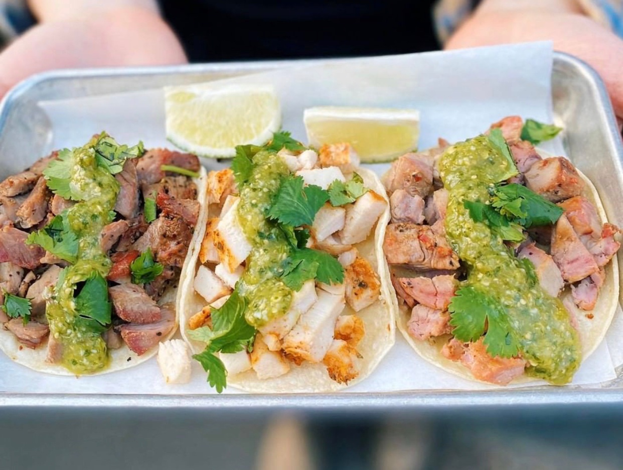 Order Three Street Tacos food online from Flagship Taproom store, Santa Rosa on bringmethat.com