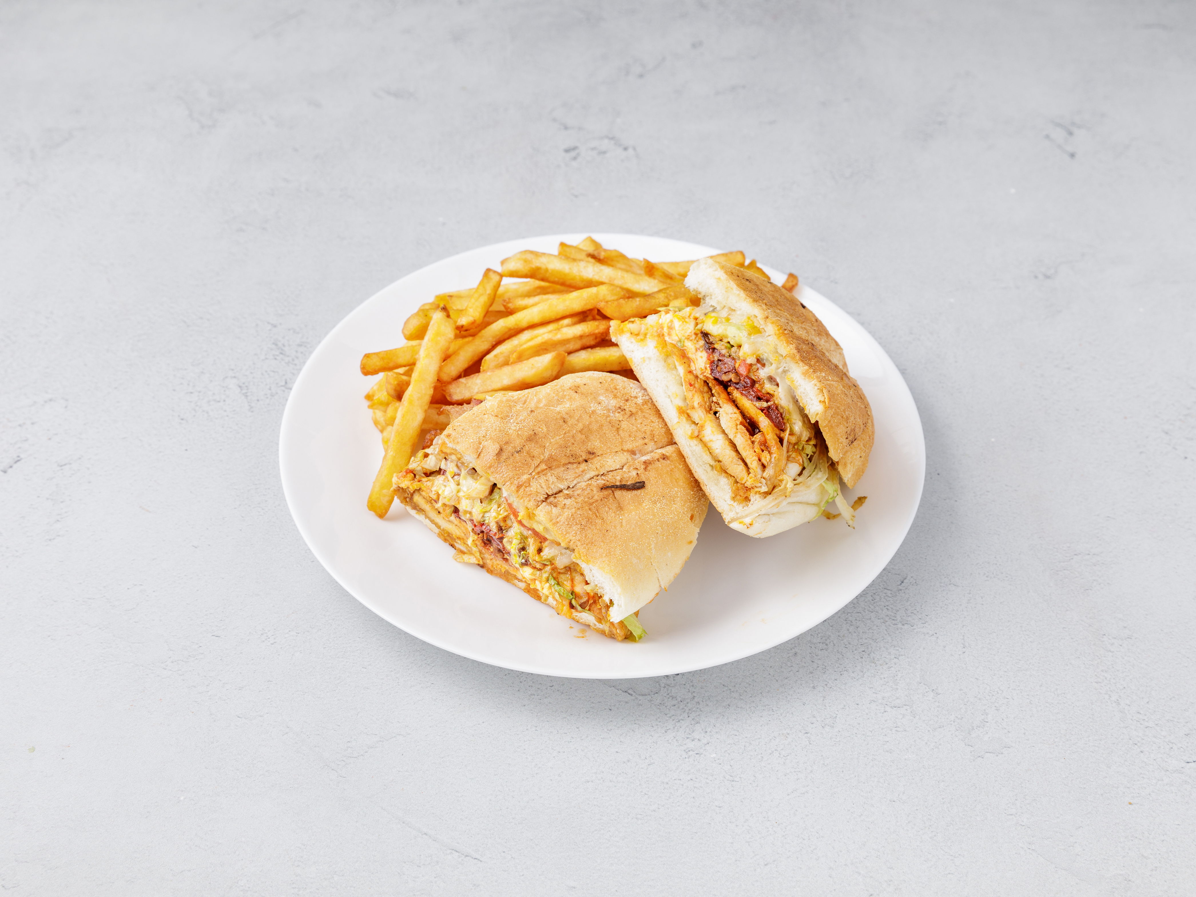 Order Pollo Chipotle Sandwich food online from Los Amigos Restaurant store, Jersey City on bringmethat.com