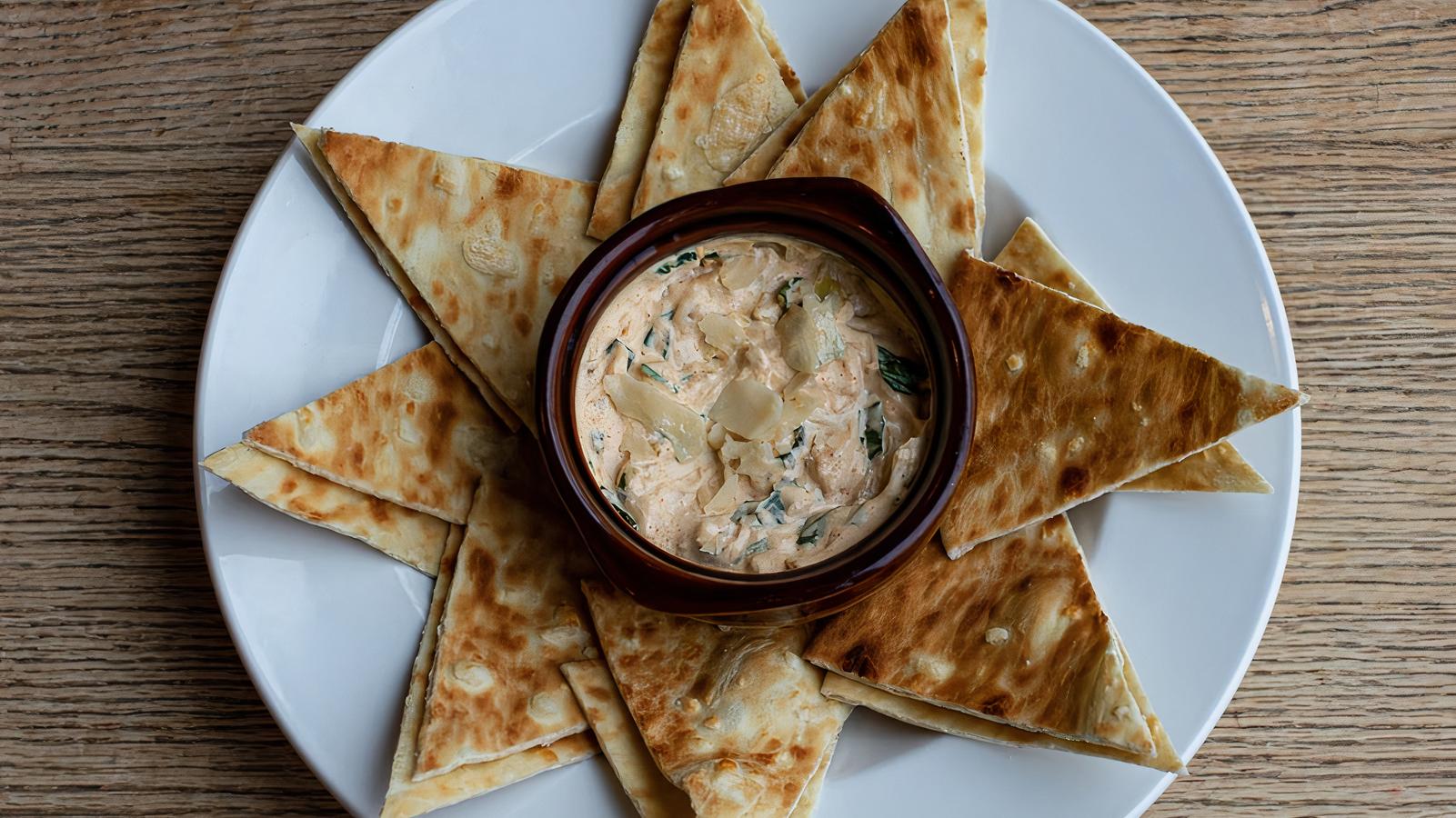 Order Spinach Artichoke Dip food online from The Dingle House Irish Pub store, West Chester on bringmethat.com