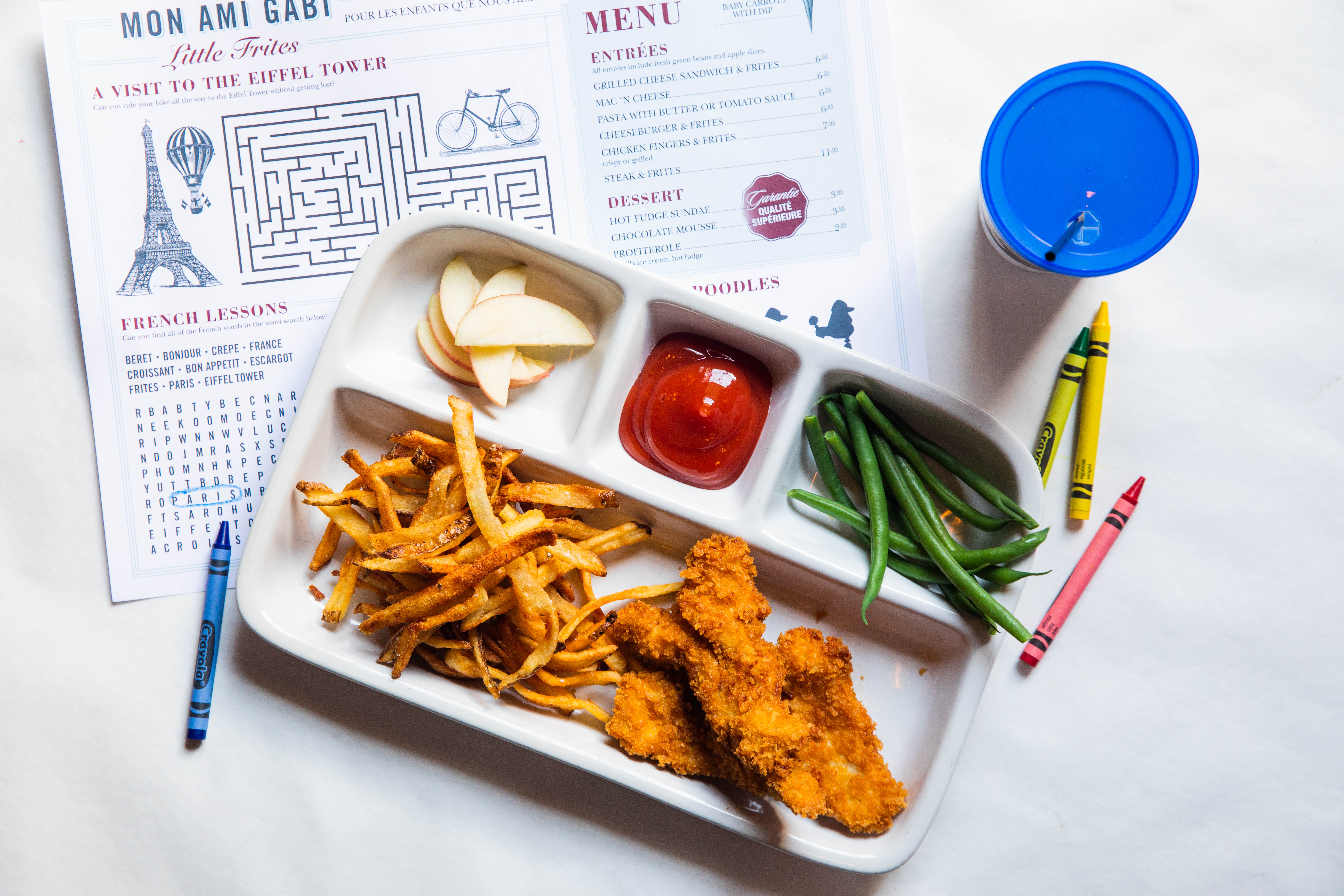 Order Kids Chicken Fingers and Frites food online from Mon Ami Gabi store, Reston on bringmethat.com