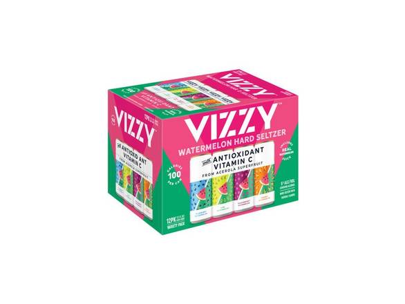 Order Vizzy Watermelon Hard Seltzer - 12x 12oz Cans food online from Kirby Food & Liquor store, Champaign on bringmethat.com