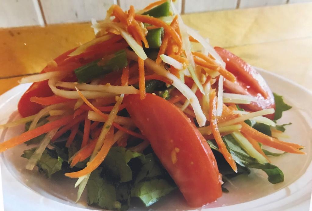 Order 34. Som Tam Salad food online from Thai V Express store, New York on bringmethat.com