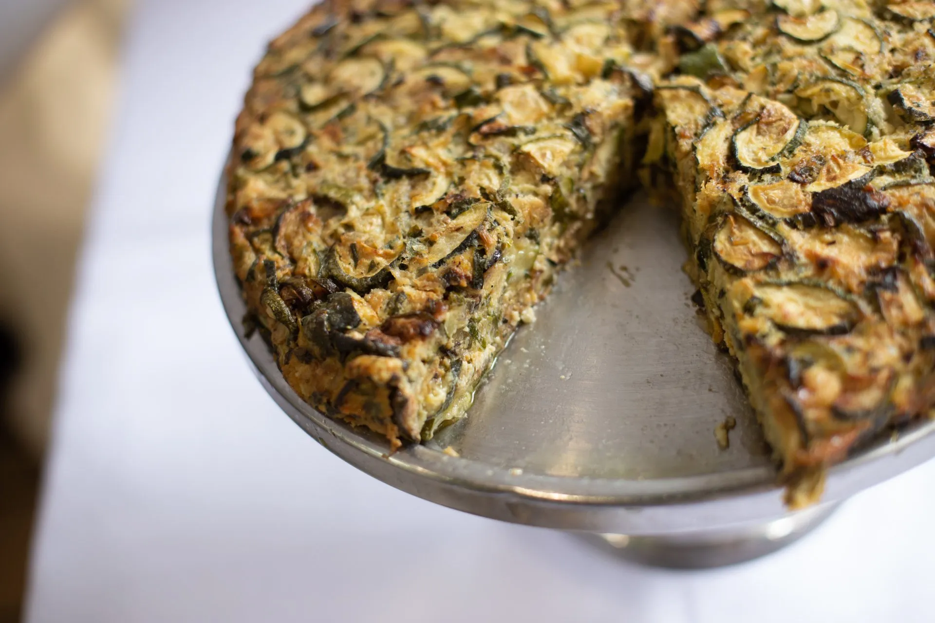 Order Zucchini Frittata (Vegetarian)  food online from Food Passion Cafe store, New York on bringmethat.com