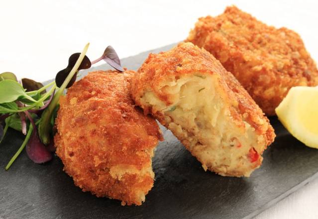 Order *Crabcake (real crabmeat) food online from Bailey Seafood store, Buffalo on bringmethat.com
