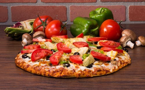 Order Mt. Veggiemore Pizza - Small 10" (10 Slices) food online from Mountain Mike Pizza store, Hercules on bringmethat.com