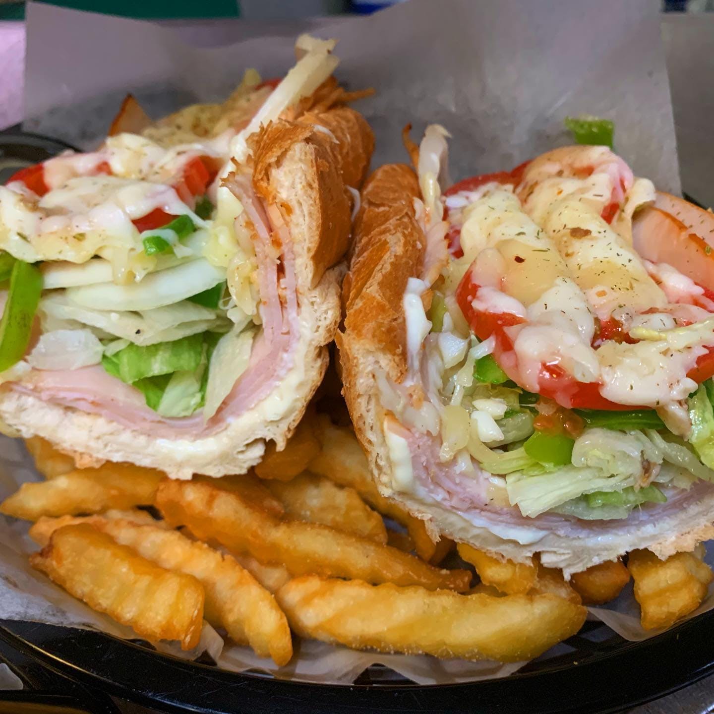Order Turkey Grinder - 6'' food online from Holiday Pizza store, Statesboro on bringmethat.com