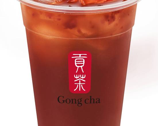 Order Strawberry Black Tea food online from Gong Cha & Fuji Teriyaki store, Silver Spring on bringmethat.com