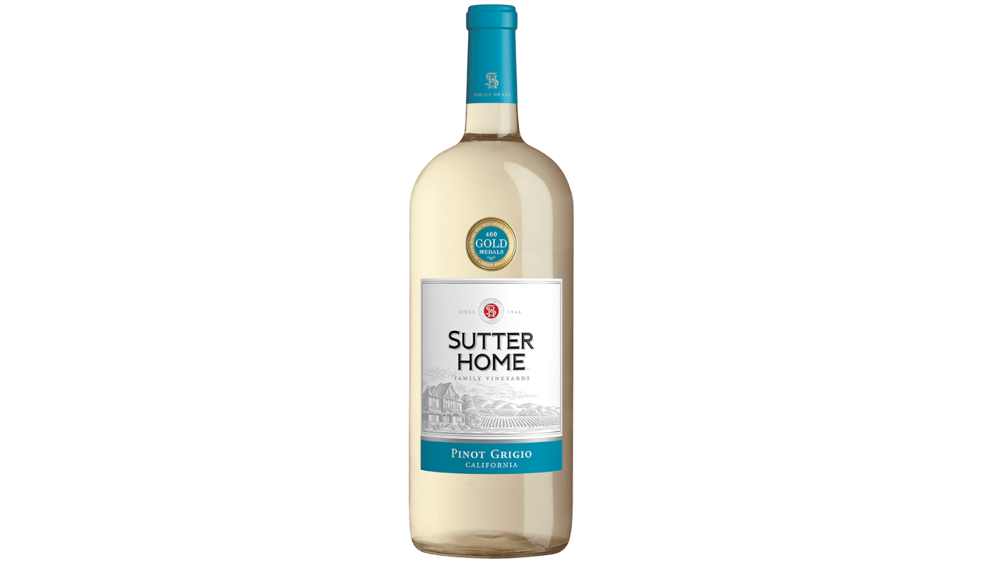 Order Sutter Home Family Vineyards Pinot Grigio 1.5L food online from Rancho Liquor store, Thousand Oaks on bringmethat.com