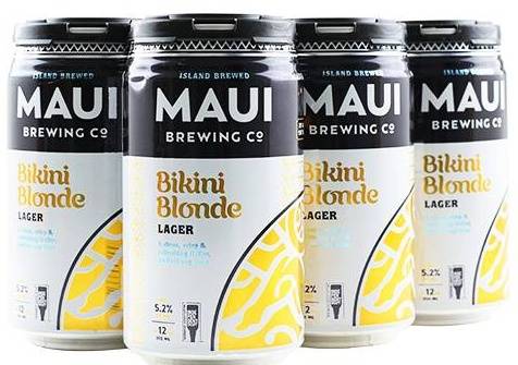 Order Maui Brewing Bikini Blonde Lager 6pk-12oz cans food online from Rocky Liquor store, Claremont on bringmethat.com