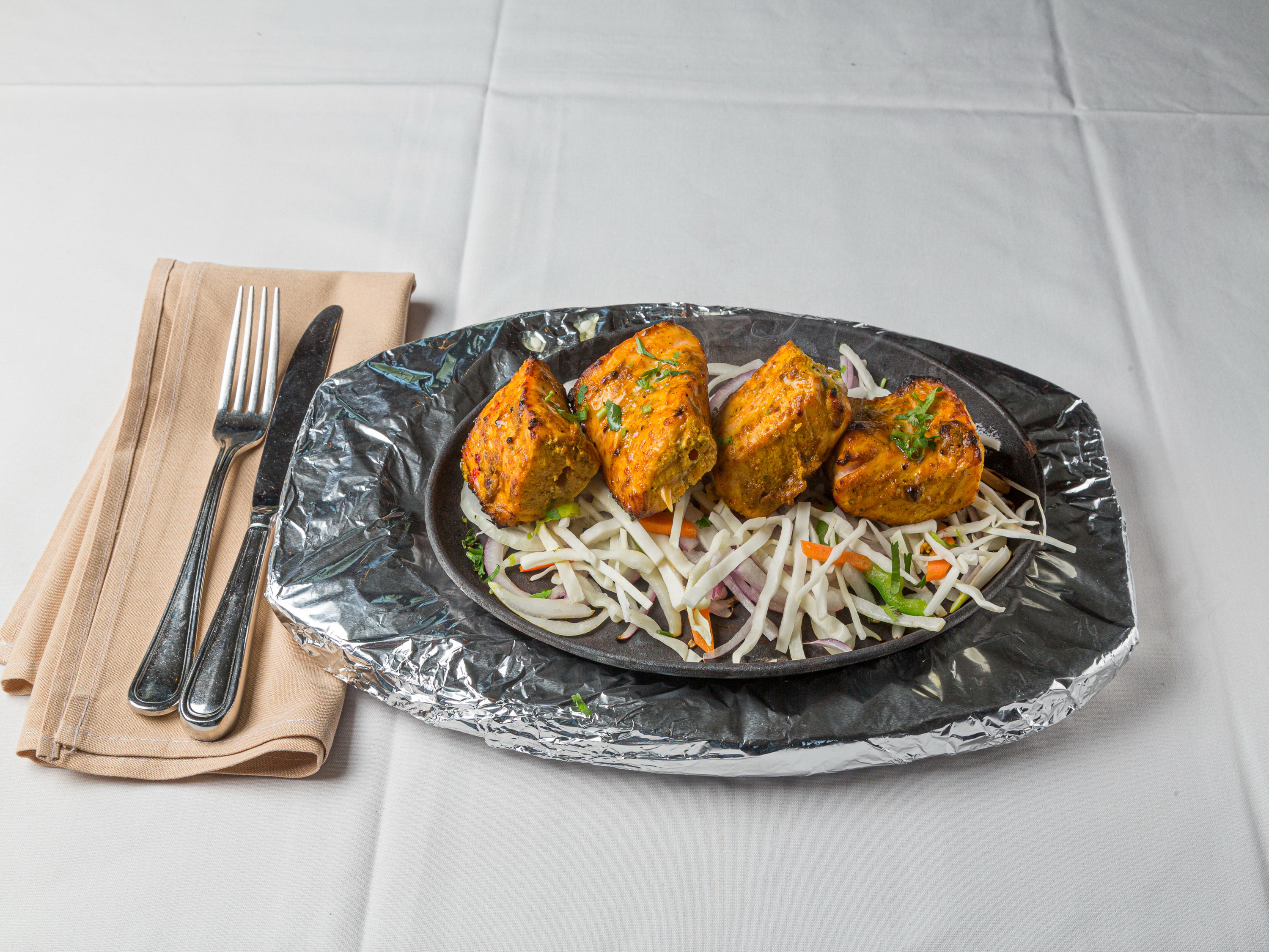 Order Tandoori Salmon food online from Downtown Dhaba Inc store, Westwood on bringmethat.com