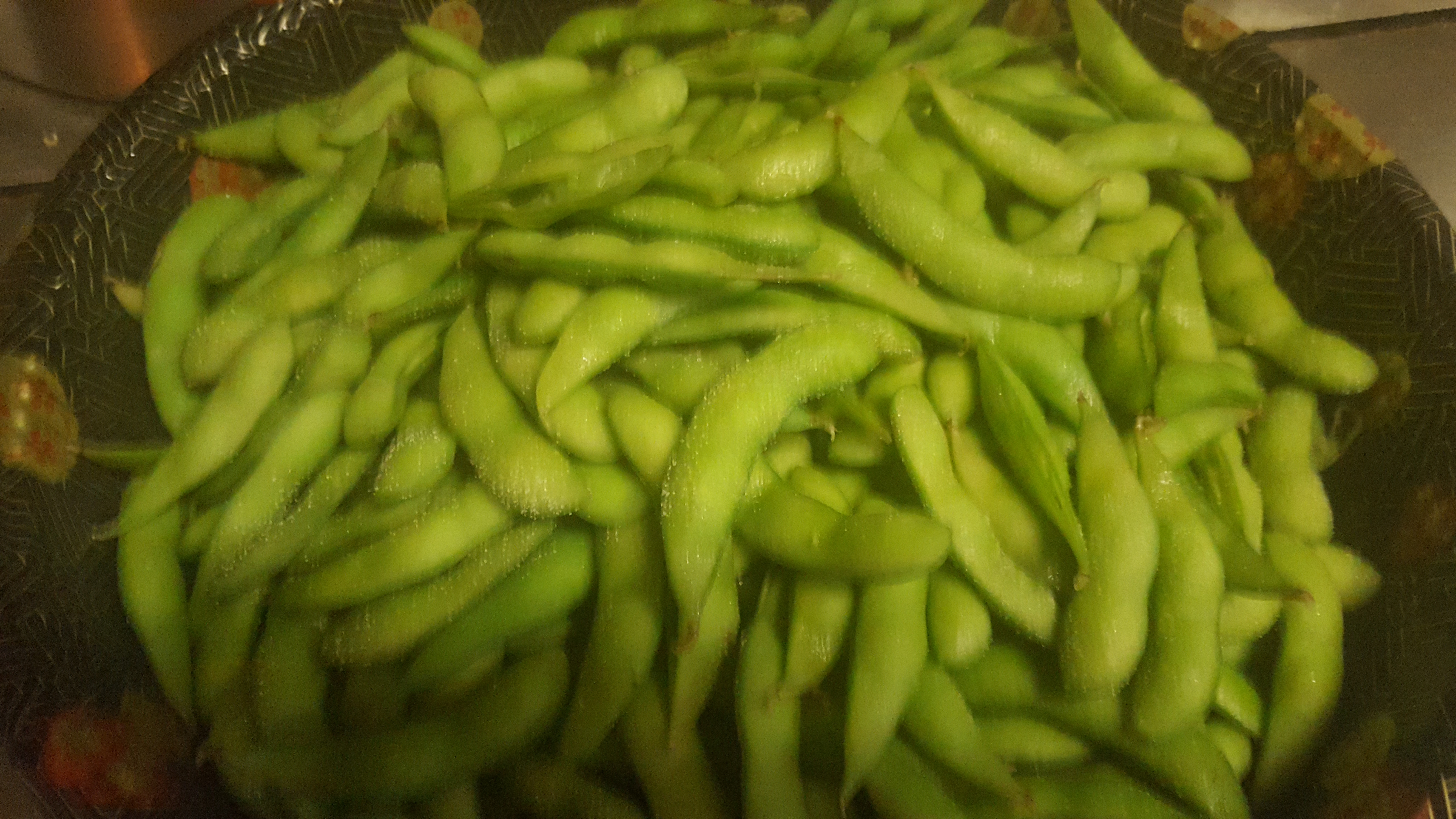 Order Steamed Edamame Big Party Tray food online from A Canaan Sushi store, New York on bringmethat.com