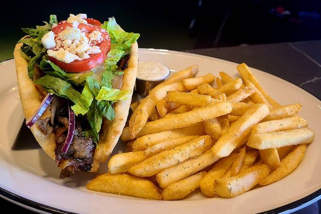 Order GYRO "HERO" PITA food online from 54th Street Grill and Bar store, Chesterfield on bringmethat.com