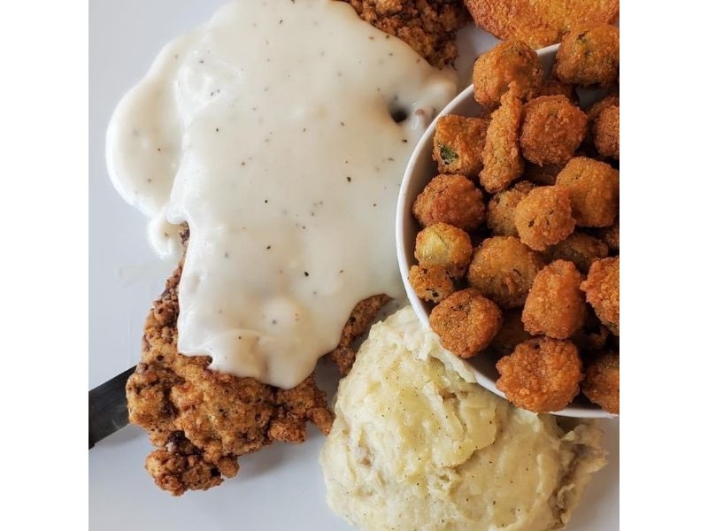 Order Country Fried Steak food online from Page's Okra Grill store, Summerville on bringmethat.com