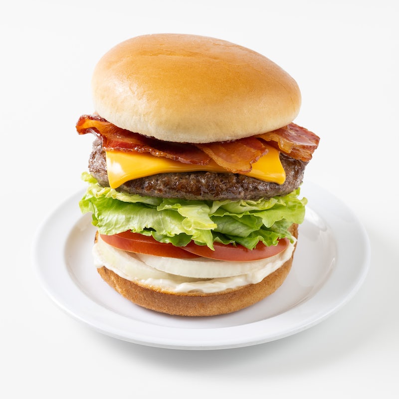 Order BACON CHEESEBURGER food online from Nation's Giant Hamburgers store, San Leandro on bringmethat.com