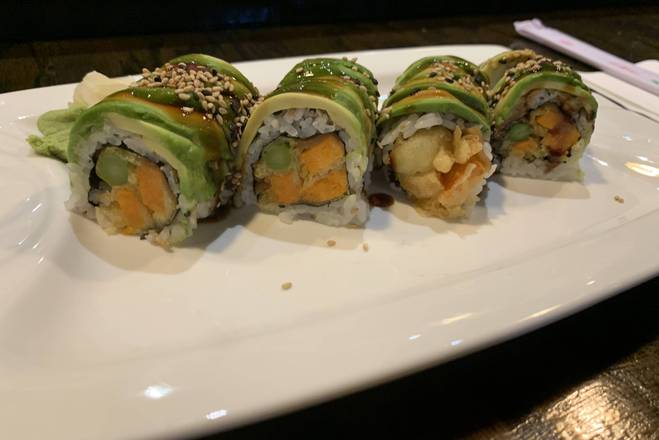 Order Green Dragon Roll food online from Vine Sushi & Thai store, Durham on bringmethat.com
