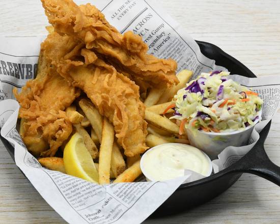 Order Captains Fish and Chips food online from Bubba Gump Shrimp store, Monterey on bringmethat.com