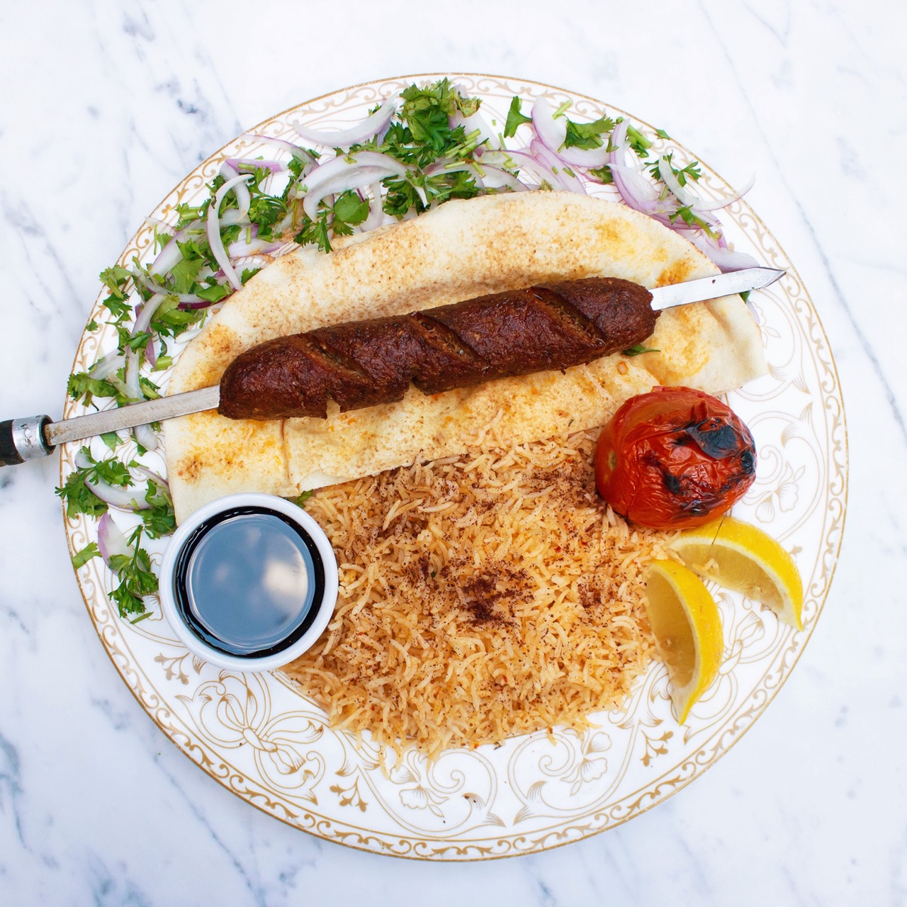 Order Soujoukh Kabob food online from Olive And Grill store, Studio City on bringmethat.com