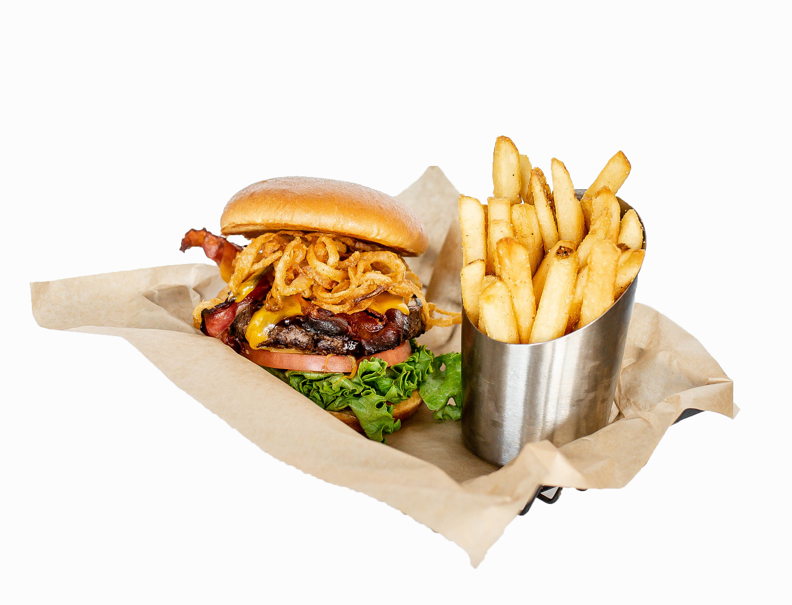 Order Cowboy Burger food online from The Greene Turtle store, Laplata on bringmethat.com