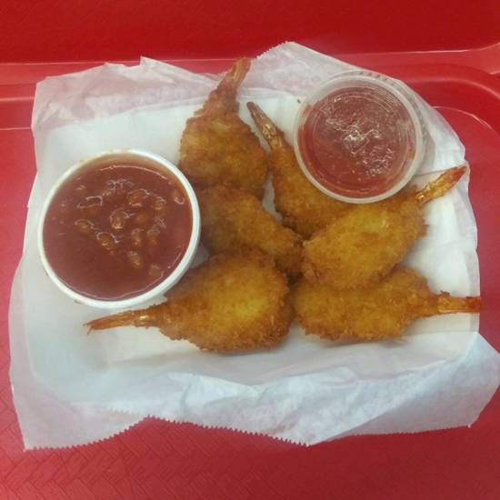 Order Deep Fried Shrimp Basket food online from Reddi Chick BBQ store, Santa Monica on bringmethat.com