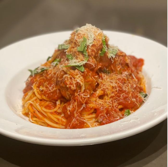 Order Spaghetti Meatballs - Pasta food online from Gino's Of Tuscany store, Bethpage on bringmethat.com