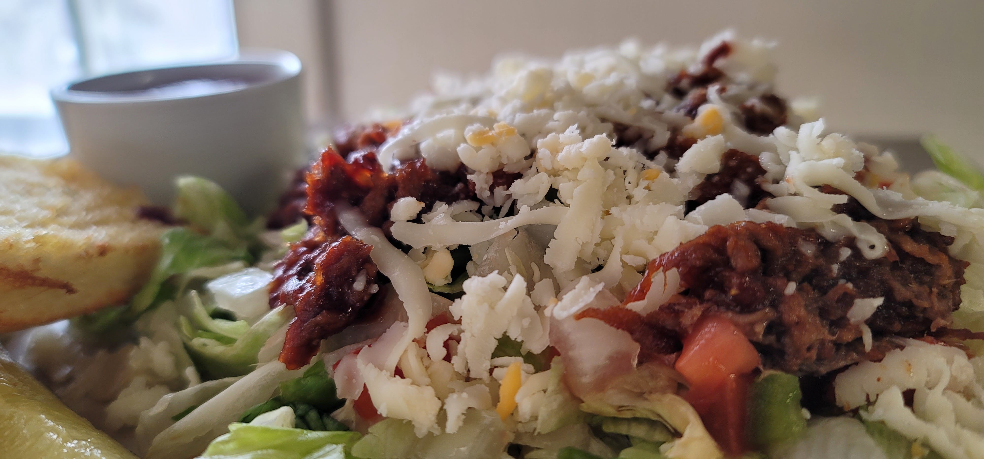 Order BBQ Salad - Small food online from The Pizza Den store, Hoxie on bringmethat.com
