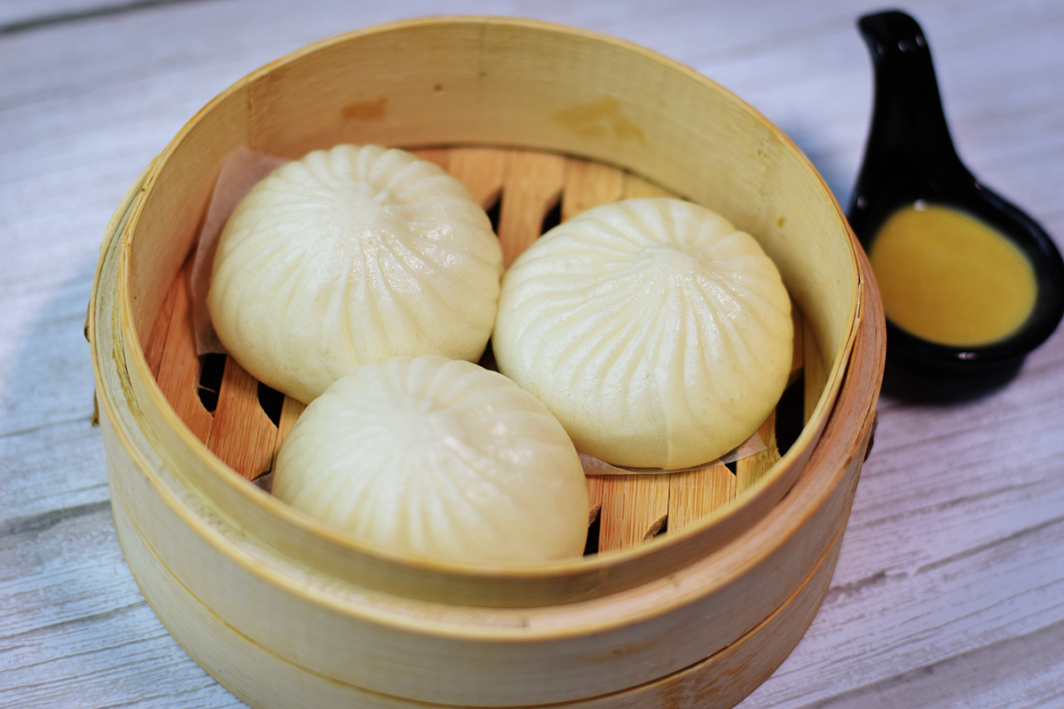 Order Steam Red Bean Buns food online from Cafe Wang store, La Verne on bringmethat.com