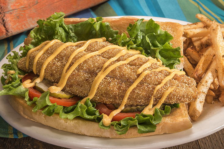 Order Catfish Po-Boy food online from Huckleberry store, Modesto on bringmethat.com