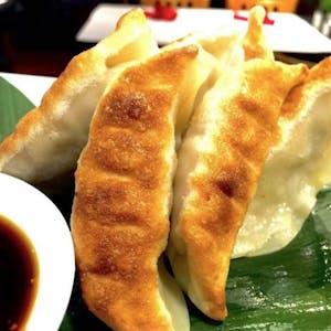 Order A11. Fried Dumpling (8) food online from Sunrise China store, Locust Grove on bringmethat.com