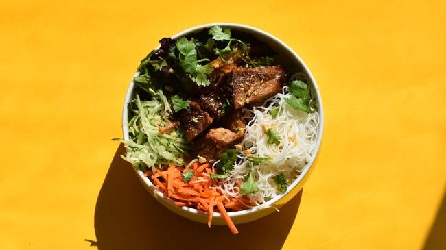 Order Caramel Pork Noodle Bowl food online from Noshery store, San Mateo on bringmethat.com