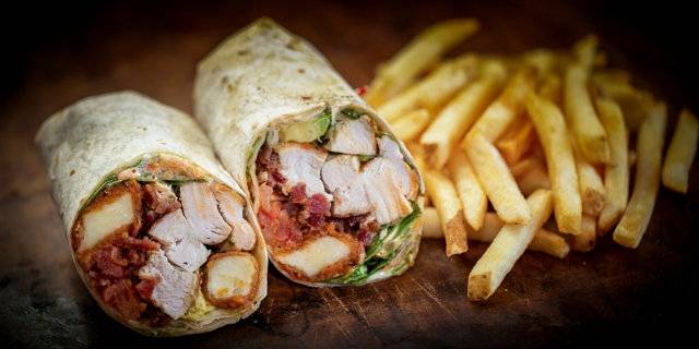 Order Chick N’ Chedda Burrito food online from Little Pub store, Fairfield on bringmethat.com