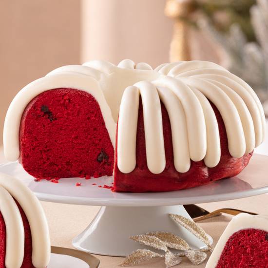 Order Red Velvet 10” Bundt Cake food online from Nothing Bundt Cakes store, San Marcos on bringmethat.com