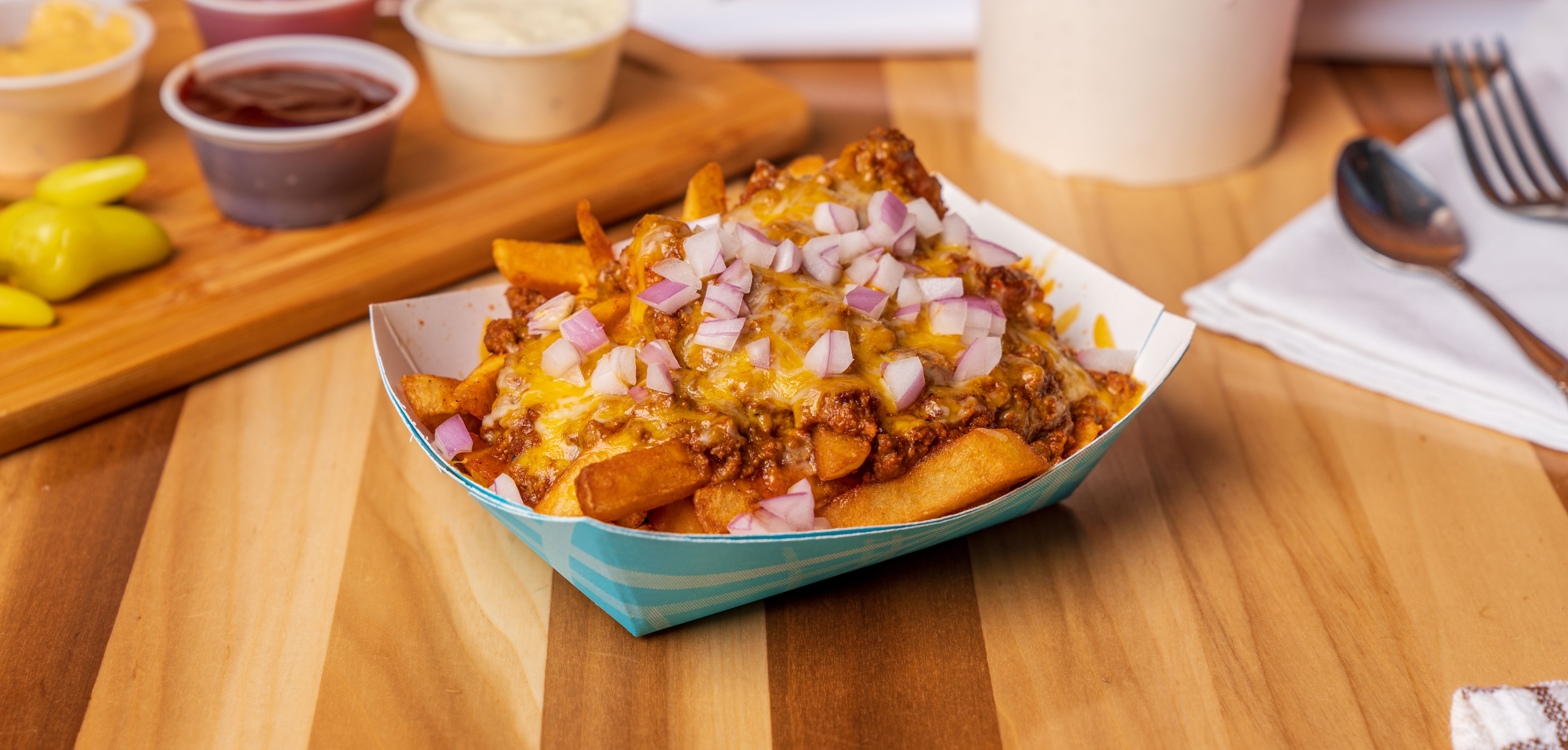 Order Chili Cheese Fries food online from Wimpy Hamburgers store, Visalia on bringmethat.com
