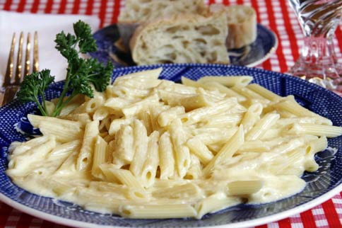 Order Pasta with Alfredo Sauce food online from The Food Mill store, Napa on bringmethat.com