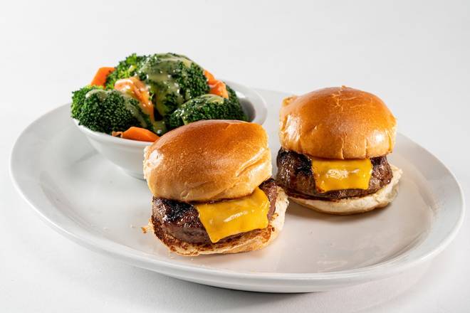 Order Cheeseburger Slider (2 sliders) food online from Glory Days Grill store, Hunter Mill on bringmethat.com