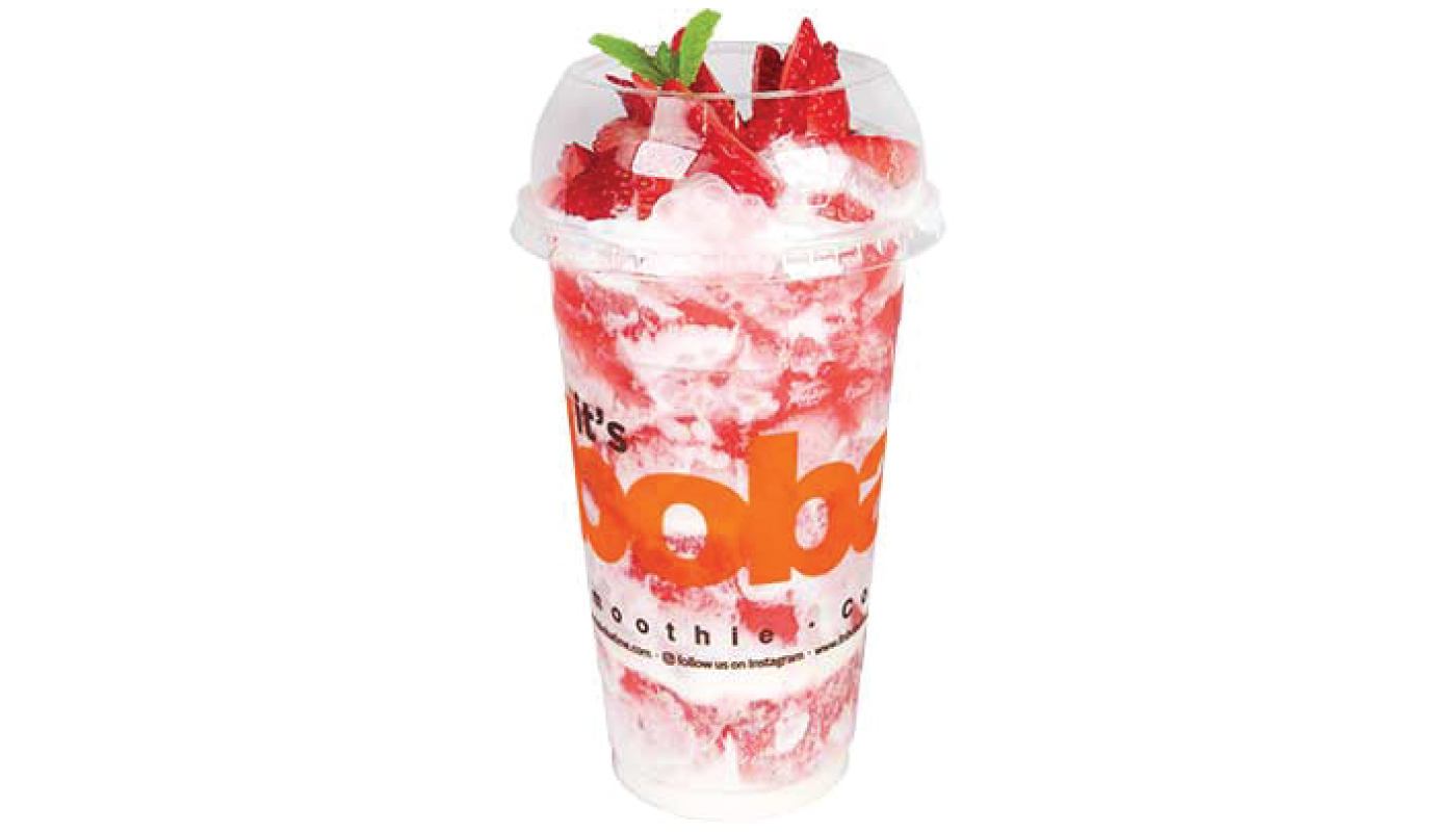 Order Strawberry Cream Slush food online from Boba Time store, San Fernando on bringmethat.com