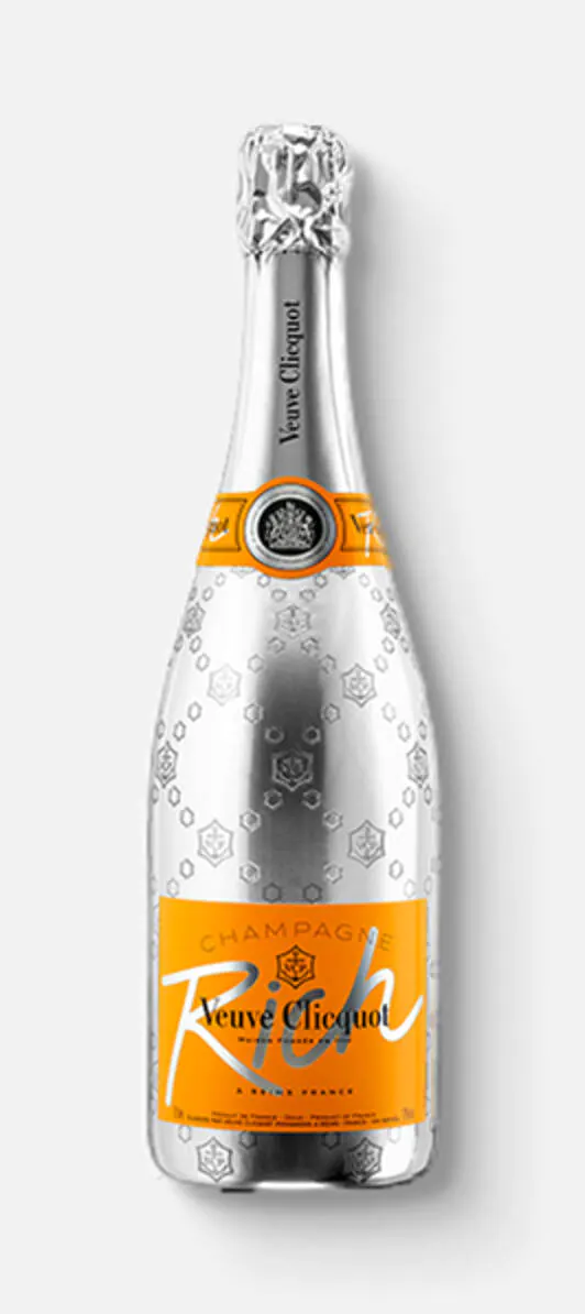 Order 750 ml Veuve Clicquot Champagne Brut Rich food online from Shamrock Wines & Liquors store, Bronx on bringmethat.com