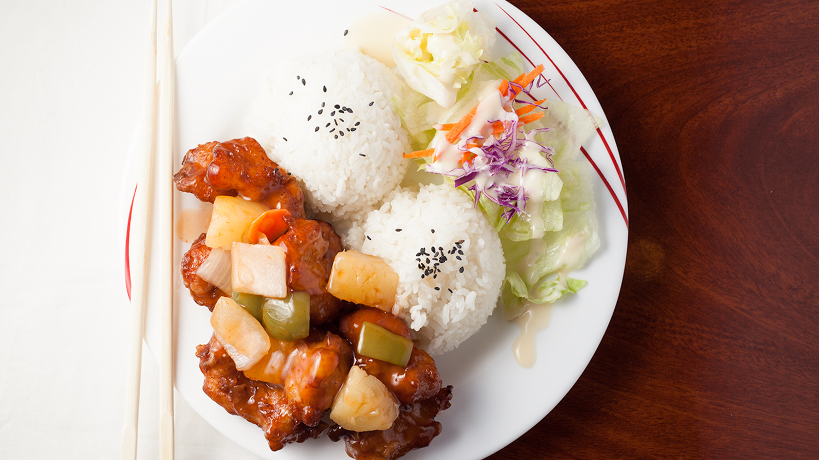 Order Sweet and Sour Chicken food online from Ichi Teriyaki 25 store, Tigard on bringmethat.com