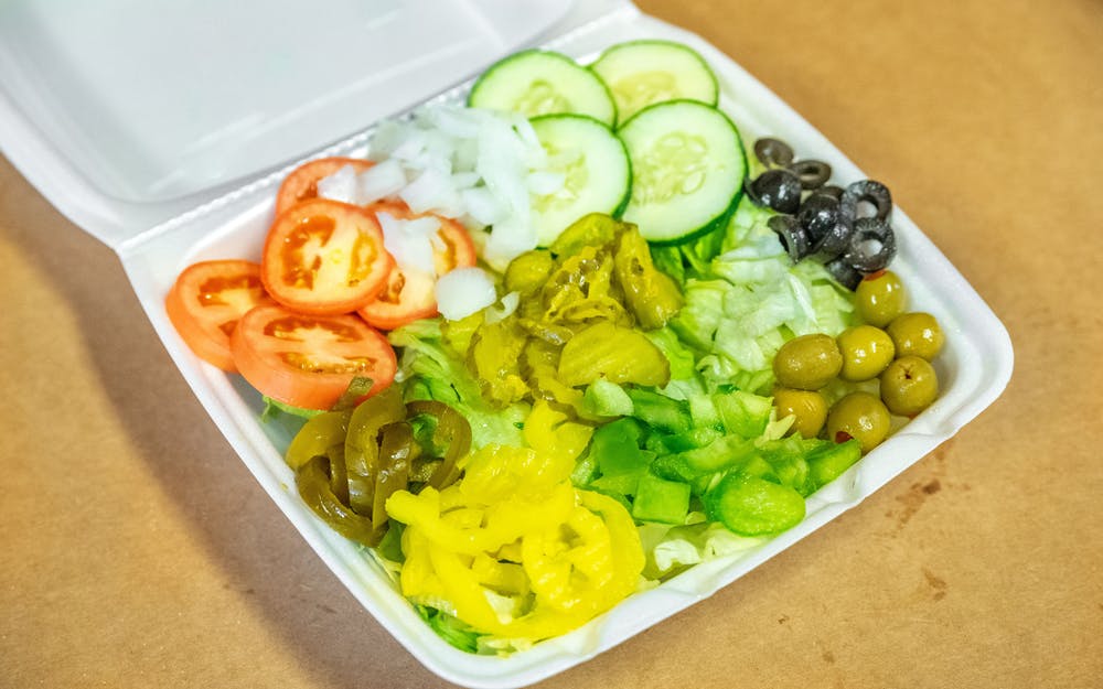 Order House Salad food online from Express Pizza & Sub store, High Point on bringmethat.com