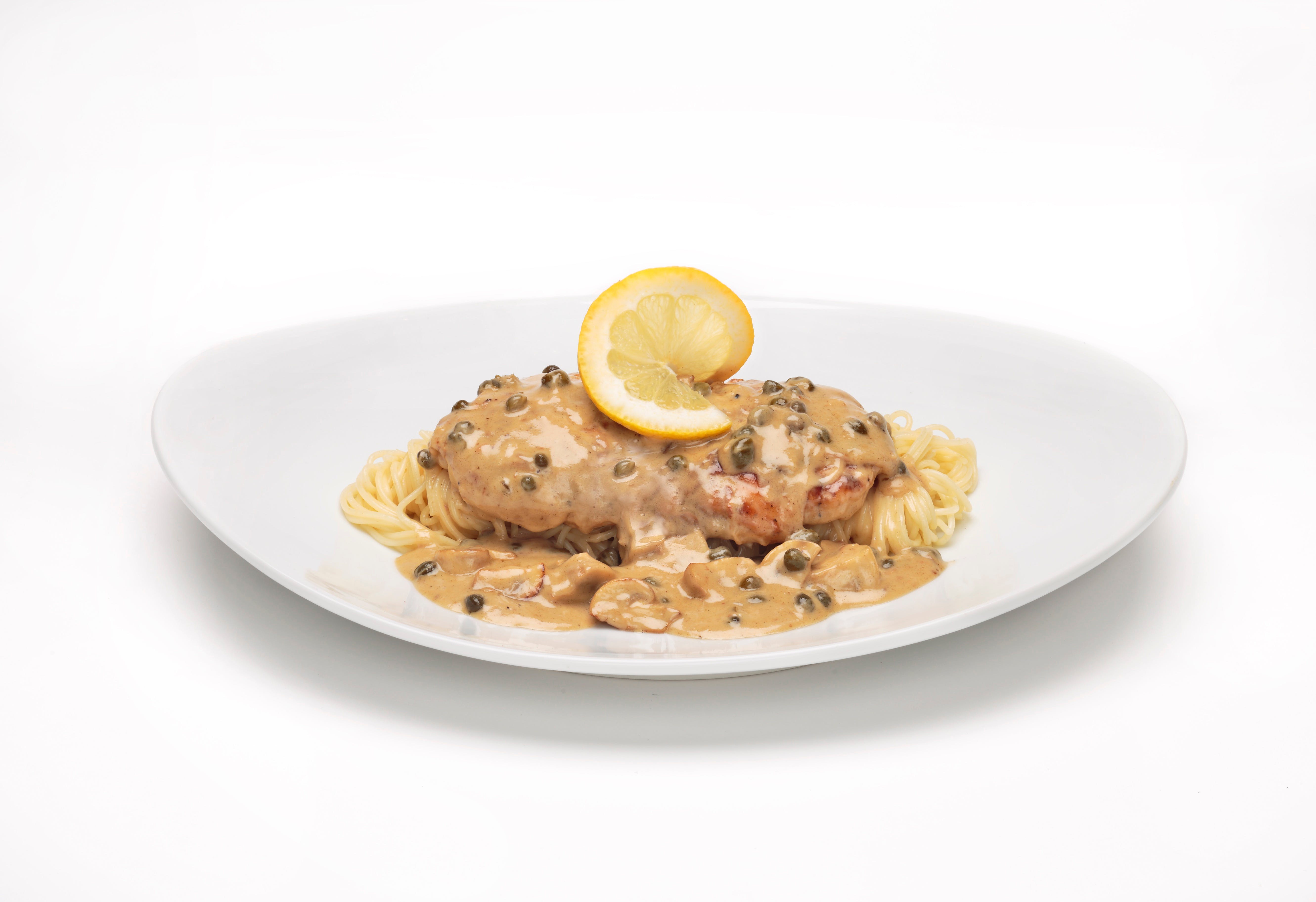 Order Chicken Piccata - Entree food online from Oggi's Pizza & Brewing Co. - Garden Grove store, Garden Grove on bringmethat.com