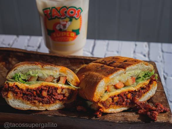 Order Tortas food online from Tacos Super Gallito store, Los Angeles on bringmethat.com