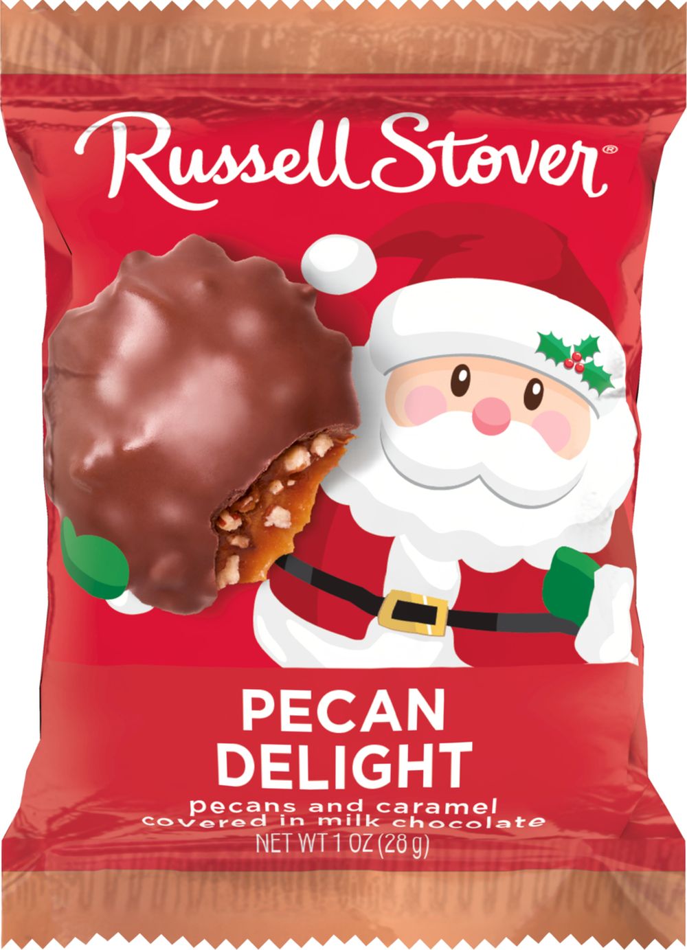 Order Russell Stover Milk Chocolate Pecan Delight Ornament - 1 oz food online from Bartell store, Edmonds on bringmethat.com