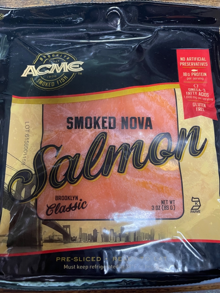 Order Acme Nova Salmon  Pkg food online from Old New York Deli & Bakery store, Camarillo on bringmethat.com