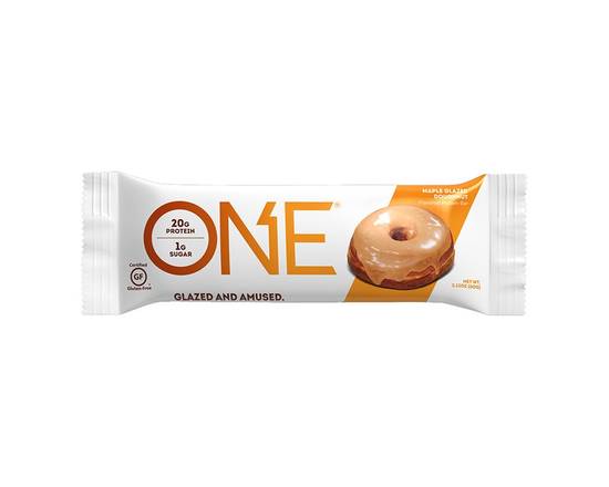 Order ONE Protein Bar Maple Glazed Donut Flavor 2.12oz food online from Chevron Extramile store, Los Angeles on bringmethat.com