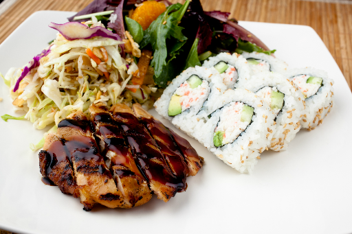 Order Chicken Breast and California Roll Combo Plate food online from Sansai Japanese Grill store, Burbank on bringmethat.com